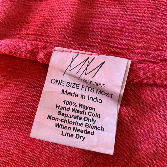 😳SALE😳 MM Collection Women’s Dress Blue Print Rayon - Picture 6 of 7